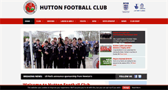 Desktop Screenshot of huttonfc.com