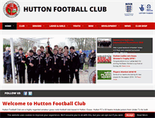 Tablet Screenshot of huttonfc.com